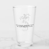 Vader van de Groom Gepersonaliseerd Glas (Achterkant)