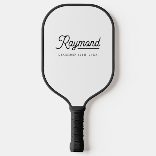 Vader van de Groom Gepersonaliseerd Pickleball Paddle (Achterkant)