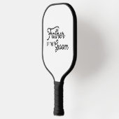 Vader van de Groom Gepersonaliseerd Pickleball Paddle (Links)