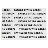 "Vader van de Groom" Gift Bag Large Cadeautasje (Voorkant)