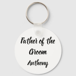 Vader van de Groom Gift Custom Name Gift Wedding Sleutelhanger