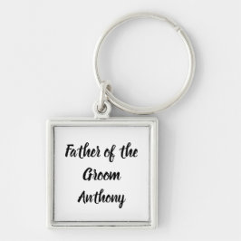 Vader van de Groom Gift Custom Name Gift Wedding Sleutelhanger