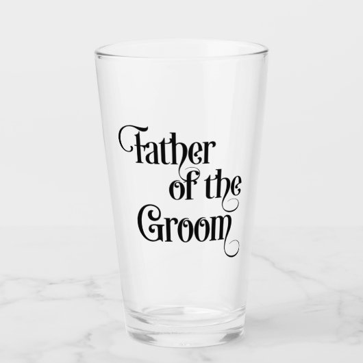 Vader van de Groom Glas (Voorkant)