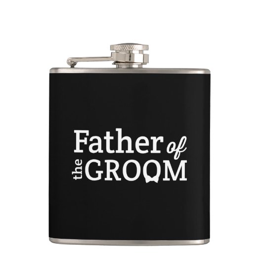 Vader van de Groom Heupfles (Voorkant)