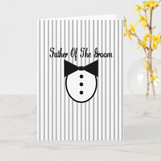 Vader van de Groom Kaart (Gele Bloem)