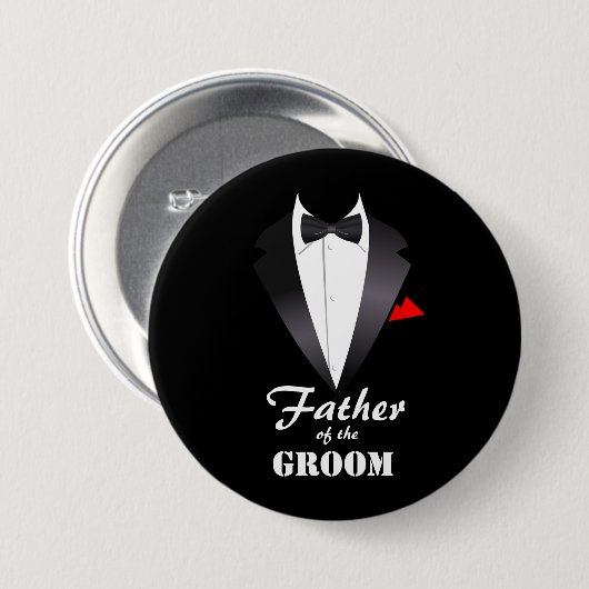Vader van de Groom met Shirt Tuxedo - Button (Voorkant /achterkant)