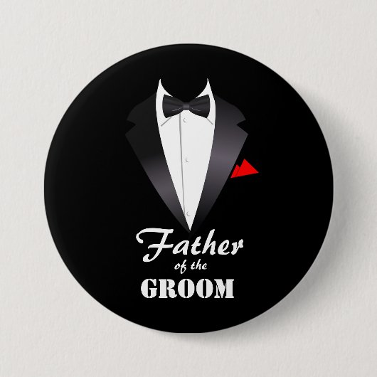 Vader van de Groom met Shirt Tuxedo - Button (Voorkant)