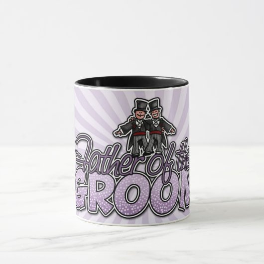 vader van de groom - mok (Midden)