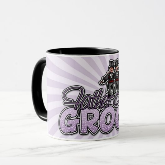 vader van de groom - mok (Voorkant links)