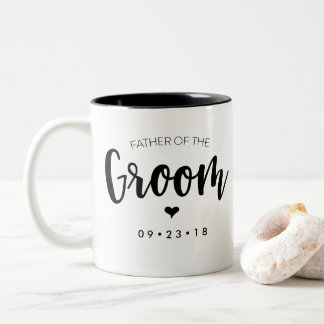 Vader van de Groom Mok pas uw Datum aan