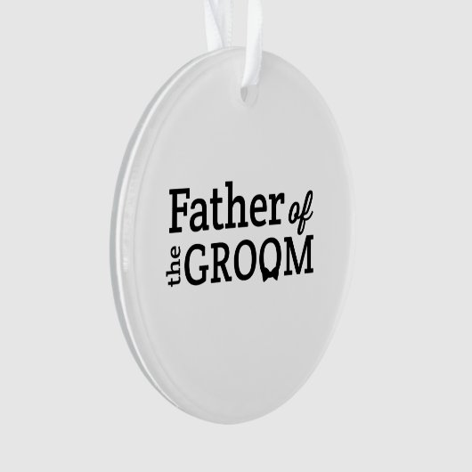 Vader van de Groom Ornament (voorkant)