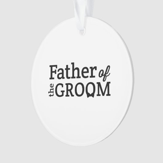 Vader van de Groom Ornament (voorkant)