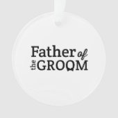 Vader van de Groom Ornament (voorkant)
