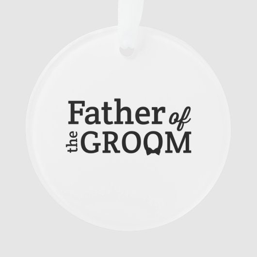 Vader van de Groom Ornament (voorkant)