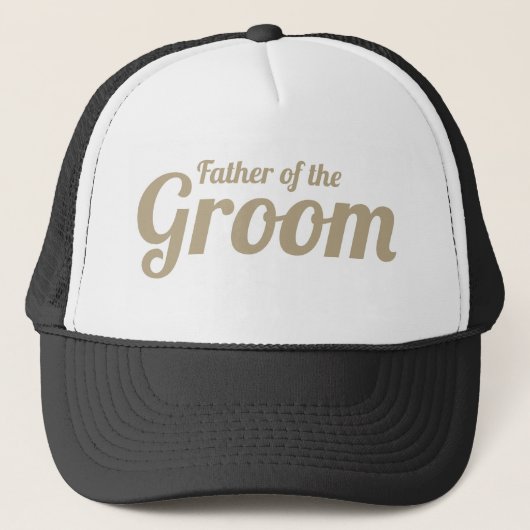 Vader van de Groom Trucker Hat Pet (Voorkant)
