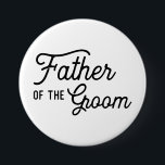 Vader van de Groom Wedding Bridal Party Favor Ronde Button 7,6 Cm<br><div class="desc">Een vader van de Groom knop voor de vader in je leven om te draag. Verander gemakkelijk de naam en de datum op de rug. Heb je iets meer nodig voor je trouwdag? Als je coördinerende objecten nodig hebt (dank je kaarten, enz.), kun je contact met me opnemen voor een...</div>