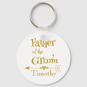 Vader van de Groom Wedding Favor Gift Sleutelhanger