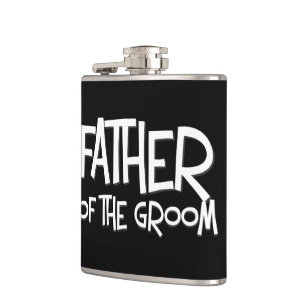 Vader van de Groom Wedding Gift Flask Heupfles