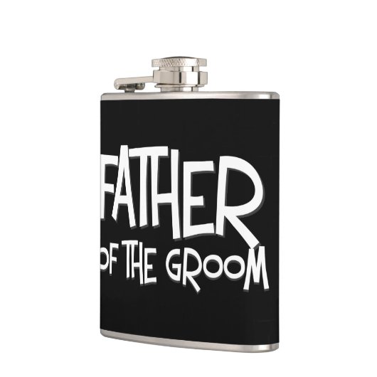 Vader van de Groom Wedding Gift Flask Heupfles (Links)