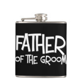 Vader van de Groom Wedding Gift Flask Heupfles (Voorkant)