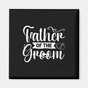 Vader van de Groom Wedding Groomsmen Bachelor Par Magneet