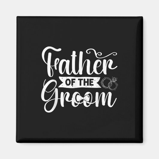 Vader van de Groom Wedding Groomsmen Bachelor Par Magneet (Voorkant)