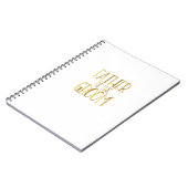 Vader van de Groom Wedding Party Bride Pap Mannen Notitieboek (Linkerzijde)