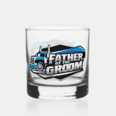 Vader van de Groom Whisky Glas (Achterkant)