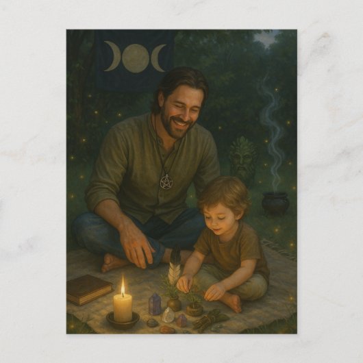 Vader van de Grove Briefkaart (Voorkant)