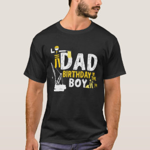 Vader van de jarige jongen Bouwer verjaardag T-shirt