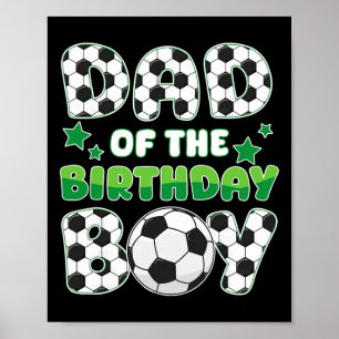 Vader van de jarige jongen Voetbal Familie Matchin Poster