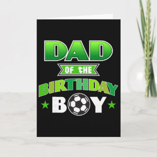 Vader van de jarige jongen Voetbalfeest Familie Li Kaart