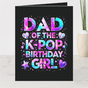 Vader van de K-Pop Verjaardag Koreaanse Muziek Kaart