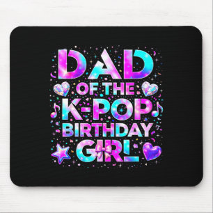Vader van de k-pop-verjaardagsmeisjes Koreaanse mu Muismat