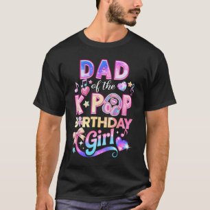 Vader van de K-Pop-verjaardagsmeisjes Koreaanse mu T-shirt