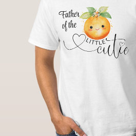 Vader van de Kleine Cutie Citrus Sinaasappel T-shirt