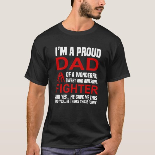 Vader van de legendarische strijder t-shirt (Voorkant)