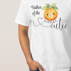 Vader van de Little Cutie Sinaasappel T-shirt