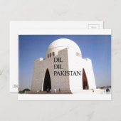 Vader van de natie: Mazar-e-Quaid Briefkaart (Voorkant / Achterkant)
