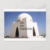 Vader van de natie: Mazar-e-Quaid Briefkaart (Voorkant)