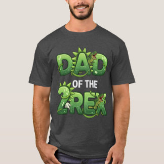 Vader van de T-Rex Grappig Ontwerp voor Dinosaurus T-shirt