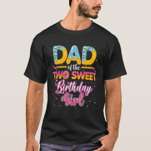Vader van de twee lieve verjaardagsmeisje Donut 2e T-shirt