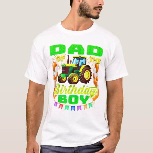 Vader van de verjaardag Boy Boerderij T-shirt (Voorkant)