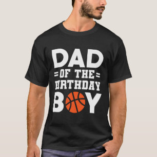 Vader van de verjaardag Boy Bysketbyll Coach Byske T-shirt