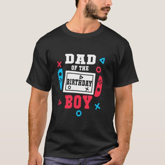 Vader van de verjaardag Boy Level ontgrendeld gami T-shirt (Voorkant)