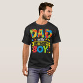 Vader van de verjaardag Boy Master Builder Kinder T-shirt (Voorkant volledig)