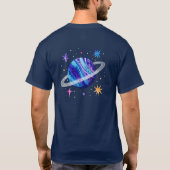 Vader van de verjaardag Boy Rocket & Astronaut Spa T-shirt (Achterkant)
