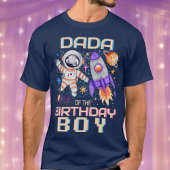 Vader van de verjaardag Boy Rocket & Astronaut Spa T-shirt