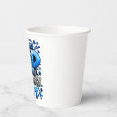 Vader van de verjaardag jongen matchen familie papieren bekers (Links)