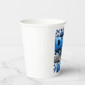 Vader van de verjaardag jongen matchen familie papieren bekers (Rechts)